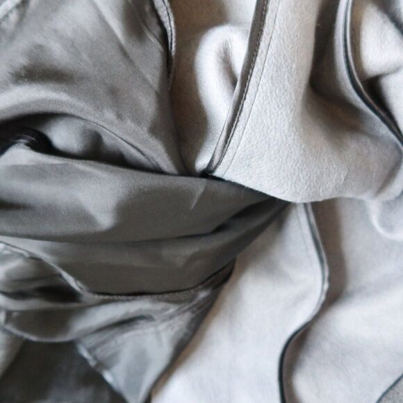 MAXMARA wool peacoat long grey alpaca mohair double breast 6 luxury old money - Picture 8 of 15